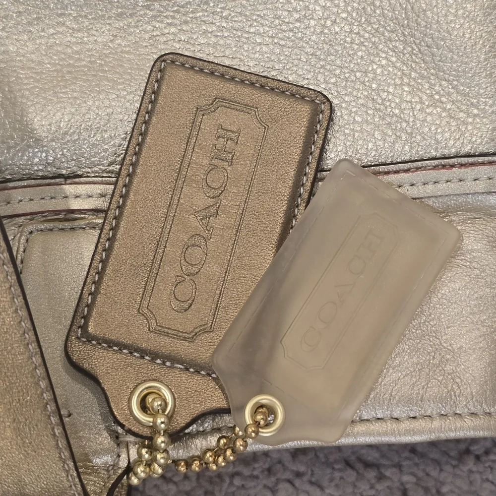 Coach Audrey Gold Tote Bag - Picture 5 of 10